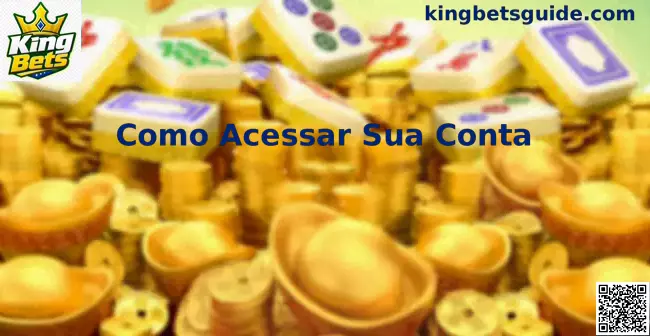Interface de login seguro e passos para acessar a conta King Bets