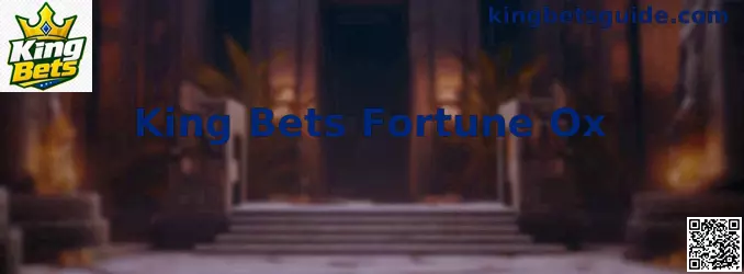 Demonstração do jogo King Bets Fortune Ox exibindo a interface com o Touro da Fortuna e símbolos orientais